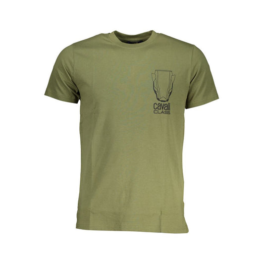 Cavalli Class Verde Cotton Men T-Shirt