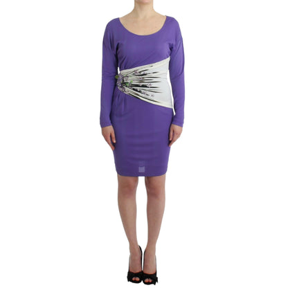 Cavalli Purple longsleeved dress