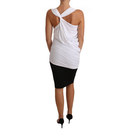 Cavalli White Top Tank CAVALLI T-Shirt Jersey