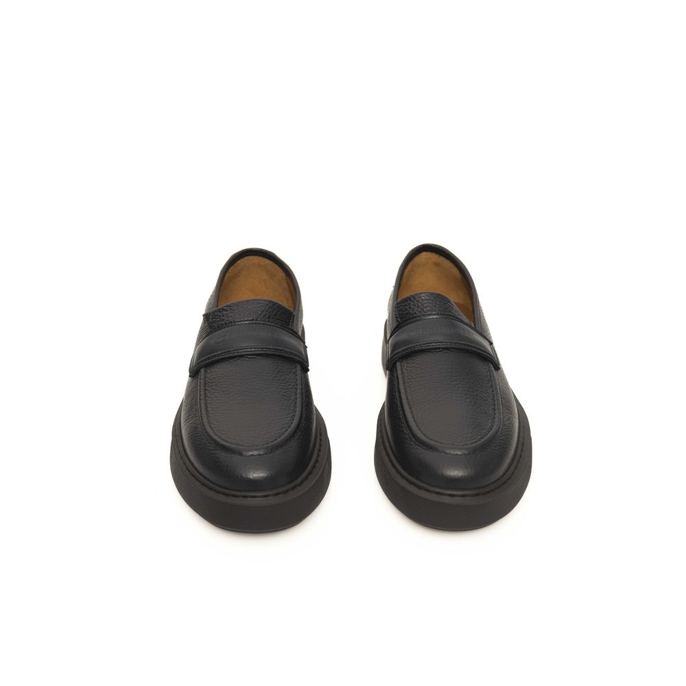 Cerruti 1881 Blue Leather Men's Loafer