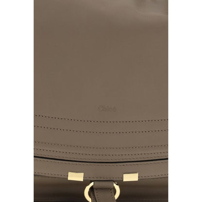 Chloé Beige Calf Leather Bos Taurus Shoulder Bag