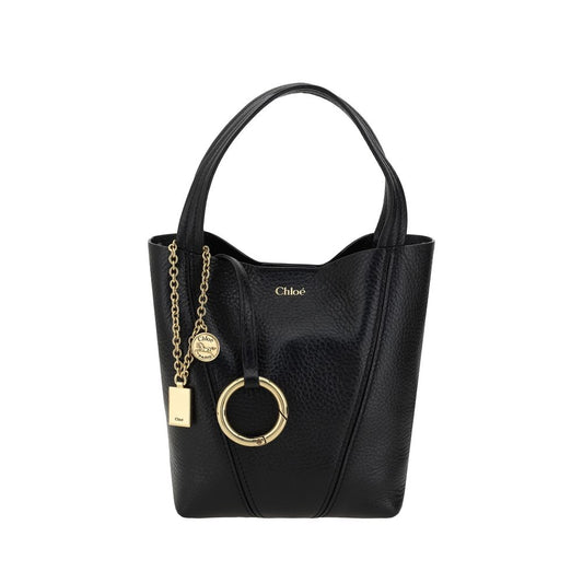 Chloé Black Calf Leather Bos Taurus Shoulder Bag