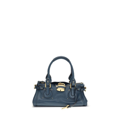 Chloé Blue Calf Leather Bos Taurus Shoulder Bag