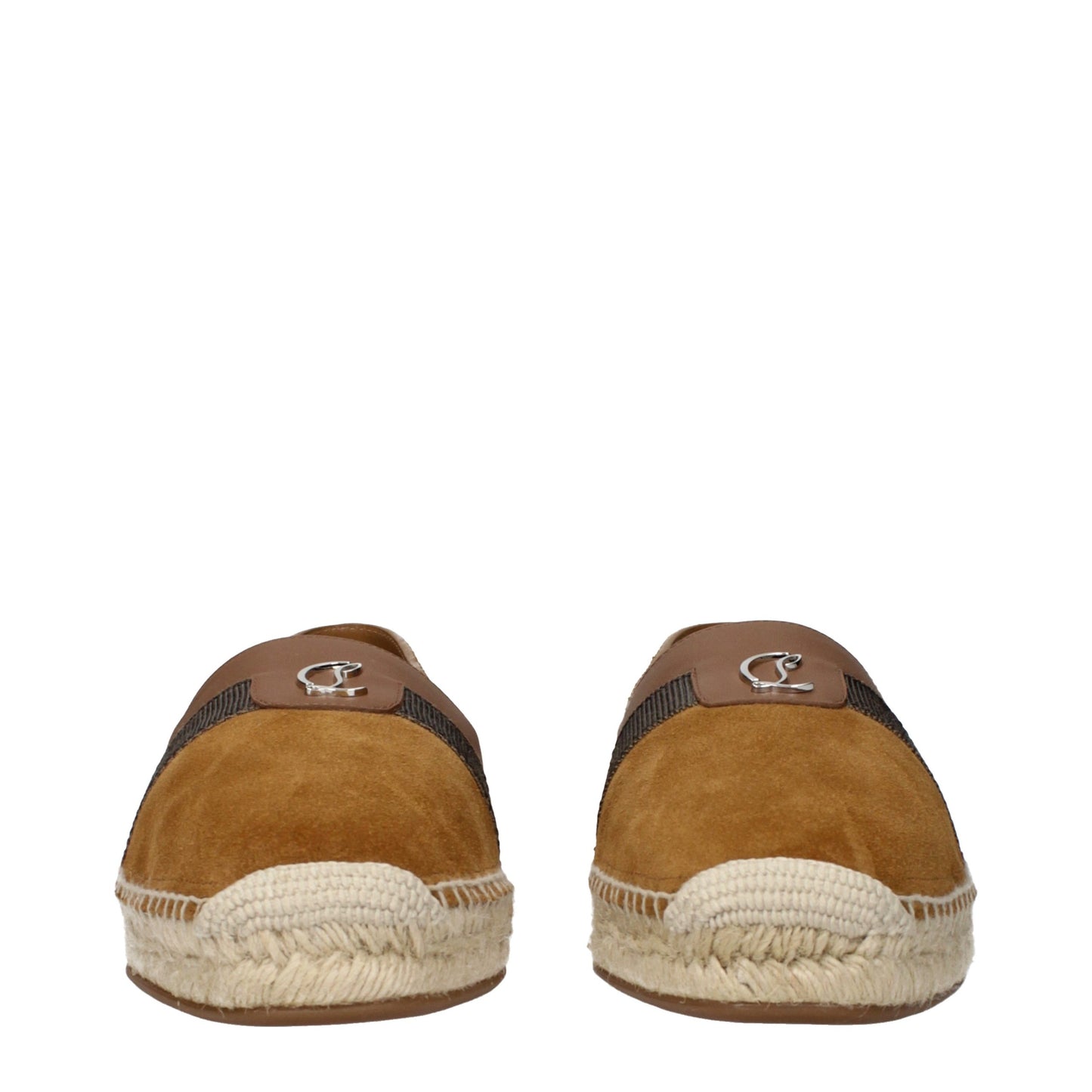 Christian Louboutin Brown Leather Espadrilles