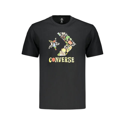 Converse Black Cotton Men's T-Shirt