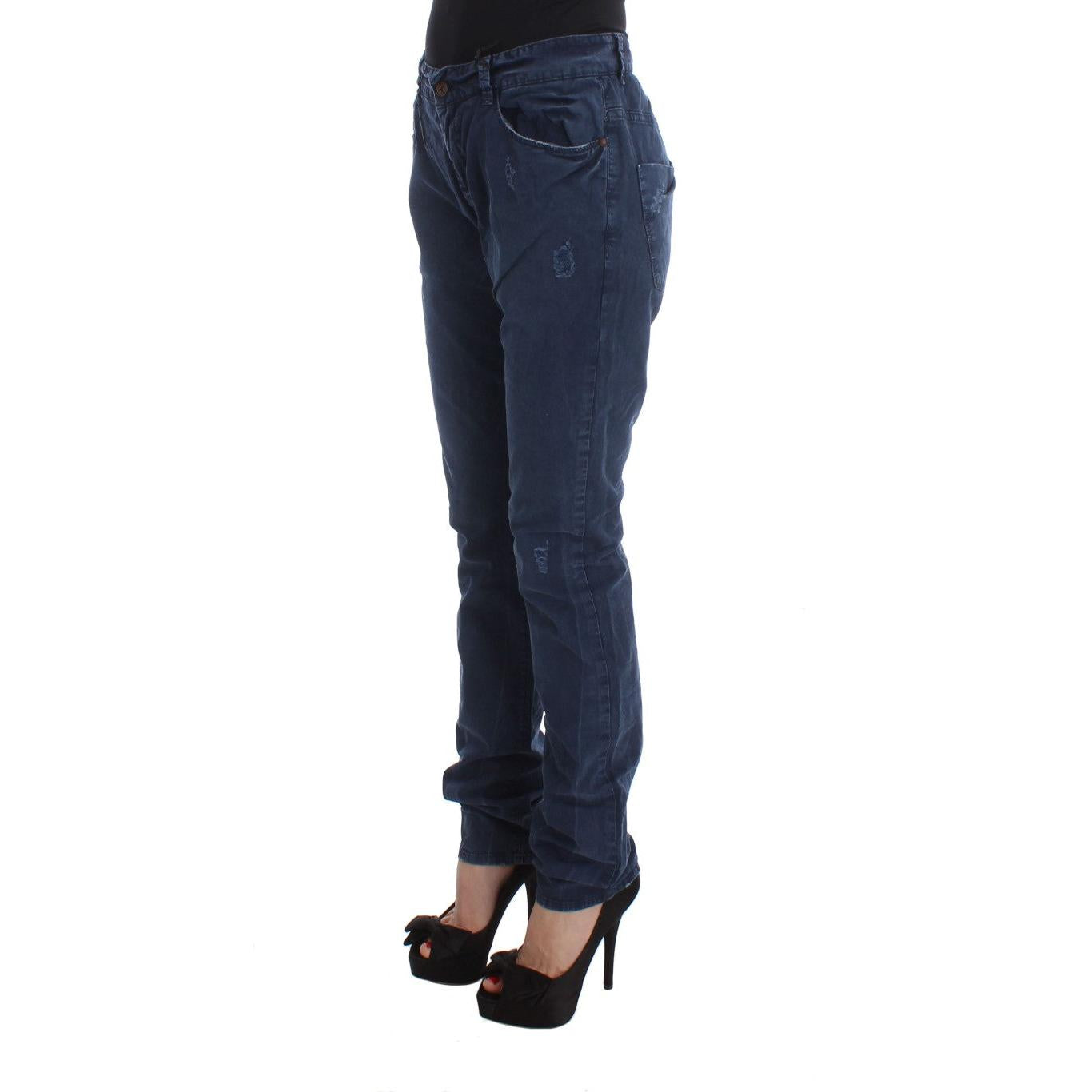 Costume National Blue Cotton Blend Denim Jeans