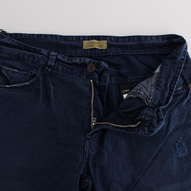 Costume National Blue Cotton Blend Denim Jeans