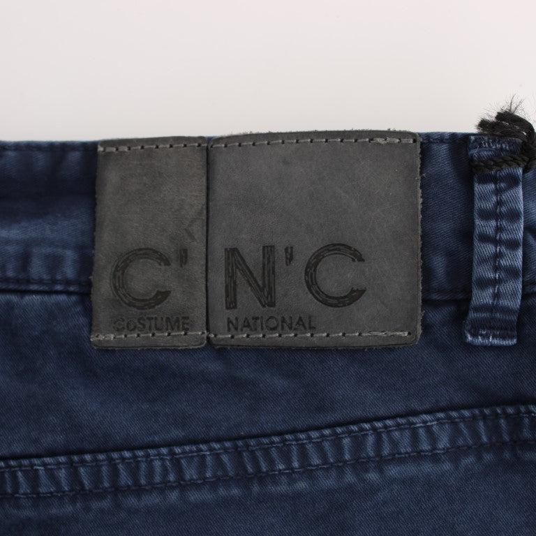 Costume National Blue Cotton Blend Denim Jeans