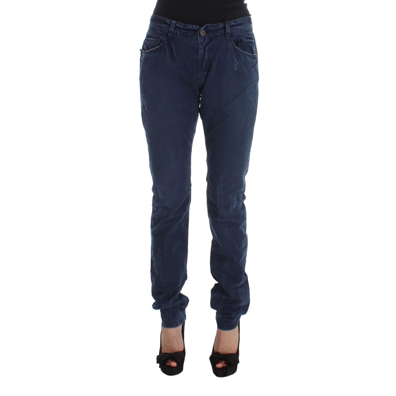 Costume National Blue Cotton Blend Denim Jeans