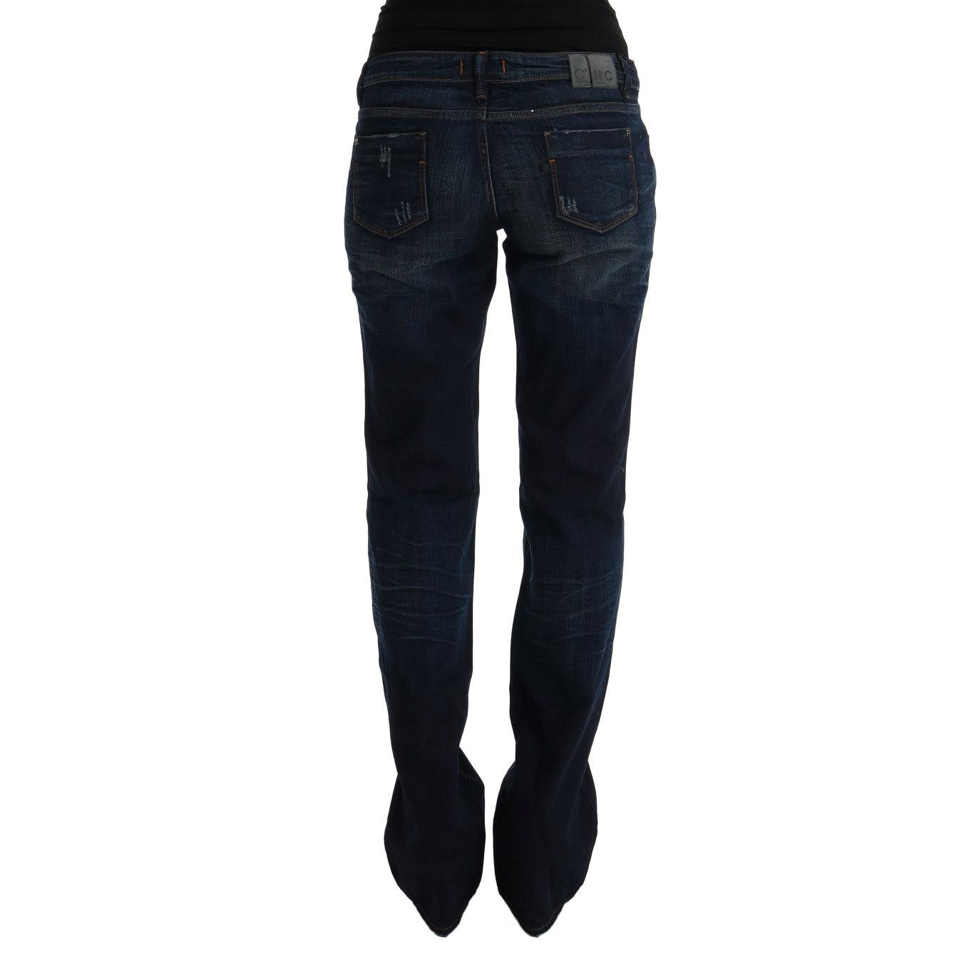 Costume National Blue Cotton Regular Fit Denim Jeans
