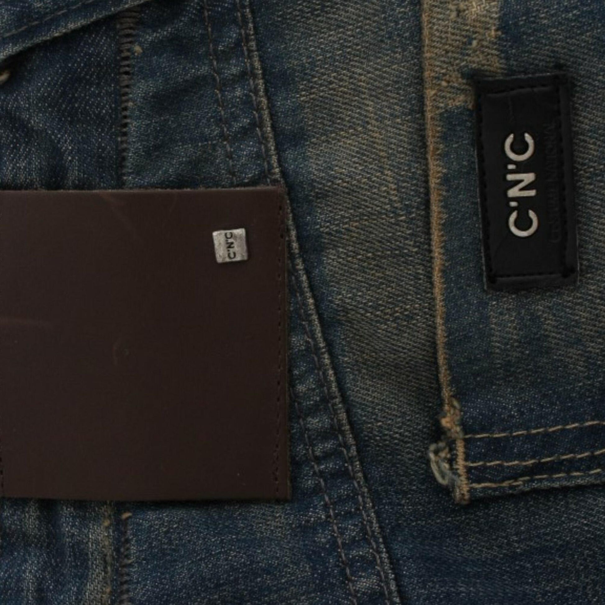 Costume National Blue straight leg jeans