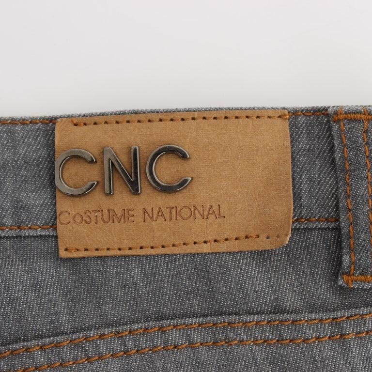 Costume National Gray Cotton Regular Fit Denim Jeans