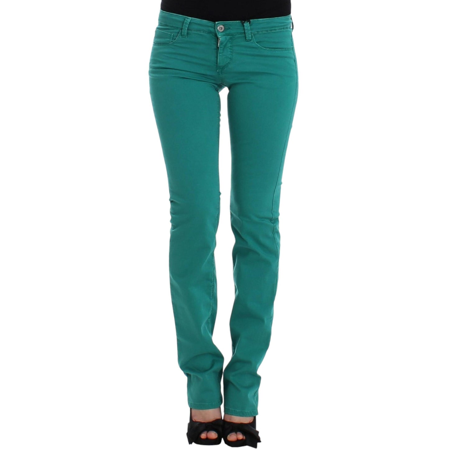 Costume National Green straight leg jeans