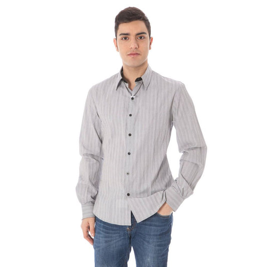 Costume National White Cotton Men's Shirt