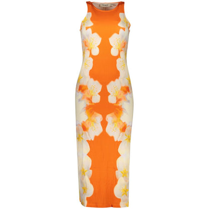 Desigual Arancione Viscosa Women Dress