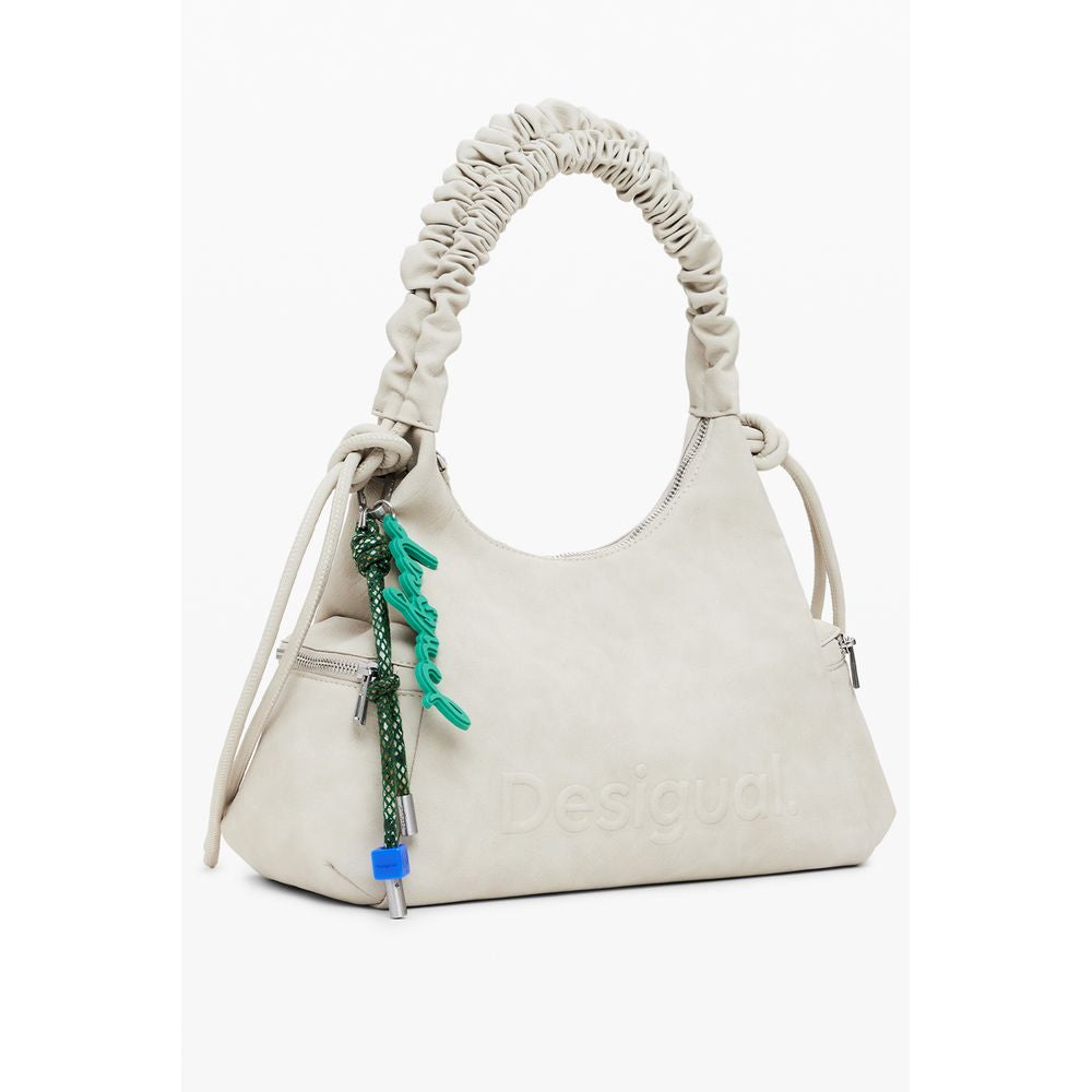 Desigual Beige Polyethylene Handbag