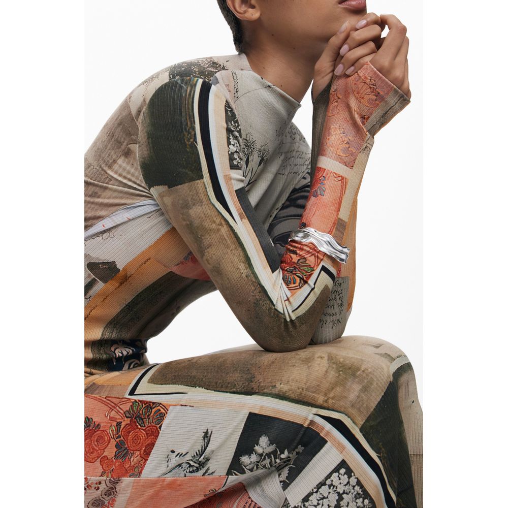 Desigual Beige Viscose Women Dress