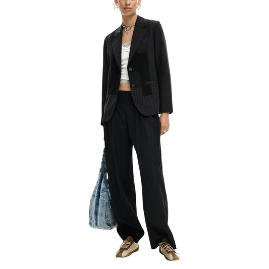 Desigual Black Polyester Casual Pants