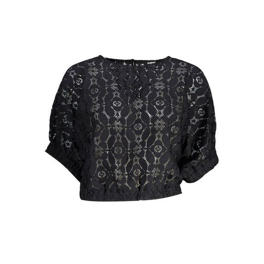 Desigual Black Polyester Tops & T-Shirt