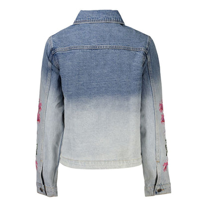 Desigual Blue Cotton Denim Jacket