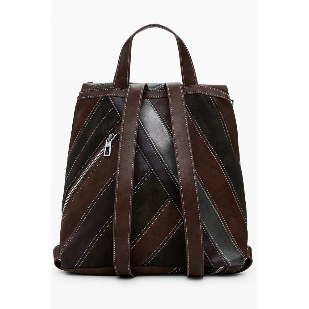 Desigual Brown Polyethylene Backpack