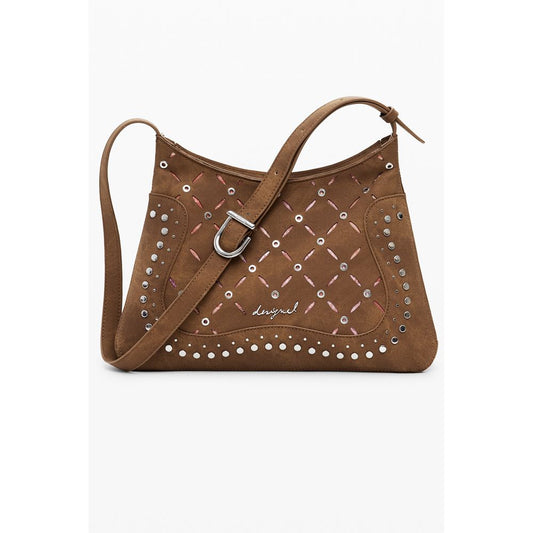 Desigual Marrone Poliuretano Women Backpack