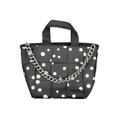 Desigual Nero Poliuretano Woman Shoulder Bag