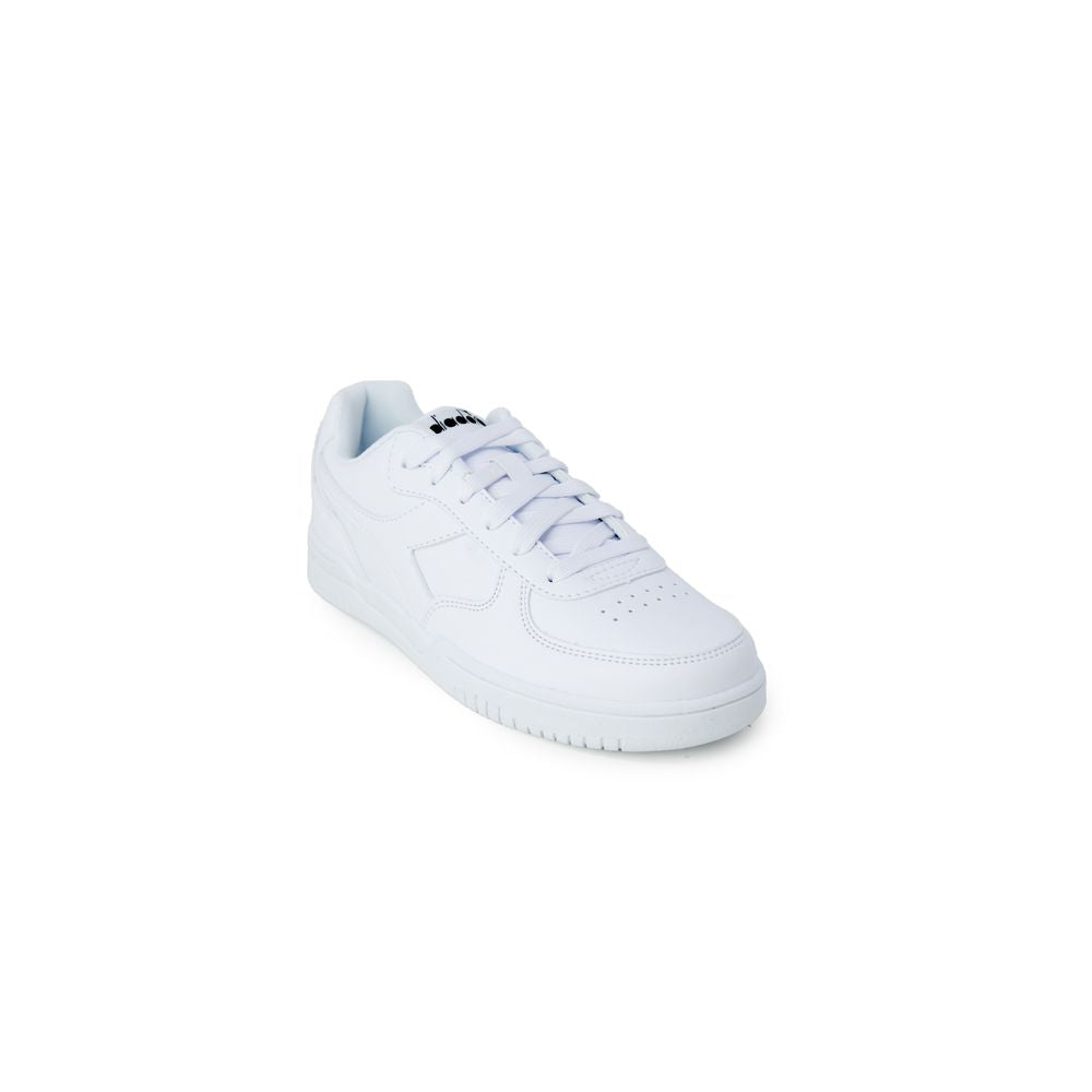 Diadora White Artificial Leather Sneakers-Modeoutlet