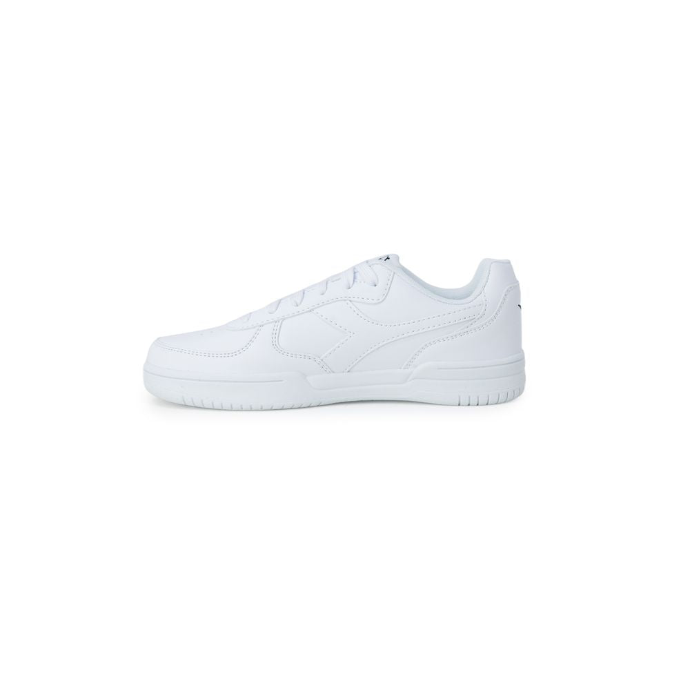 Diadora White Artificial Leather Sneakers-Modeoutlet