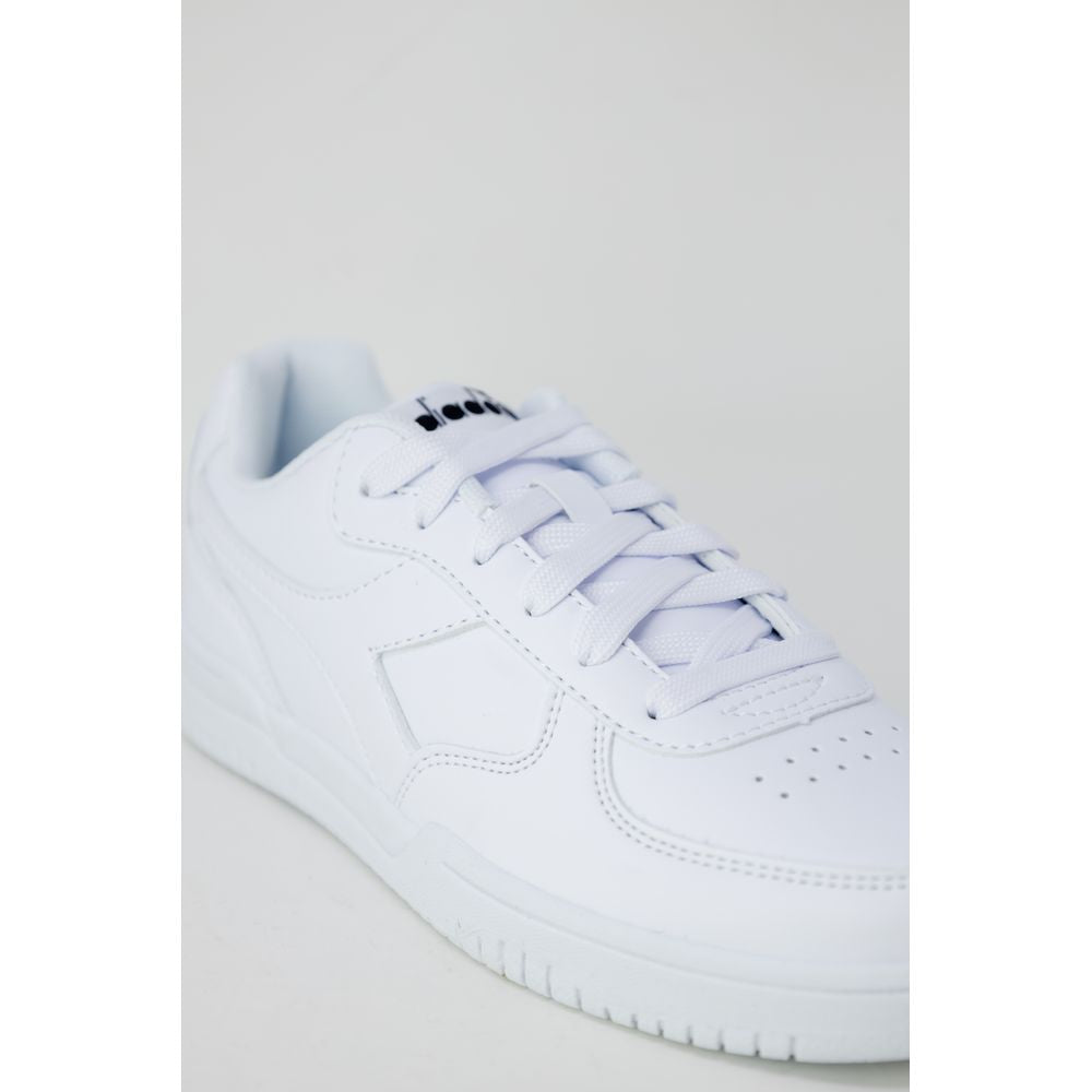 Diadora White Artificial Leather Sneakers-Modeoutlet