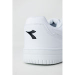 Diadora White Artificial Leather Sneakers-Modeoutlet
