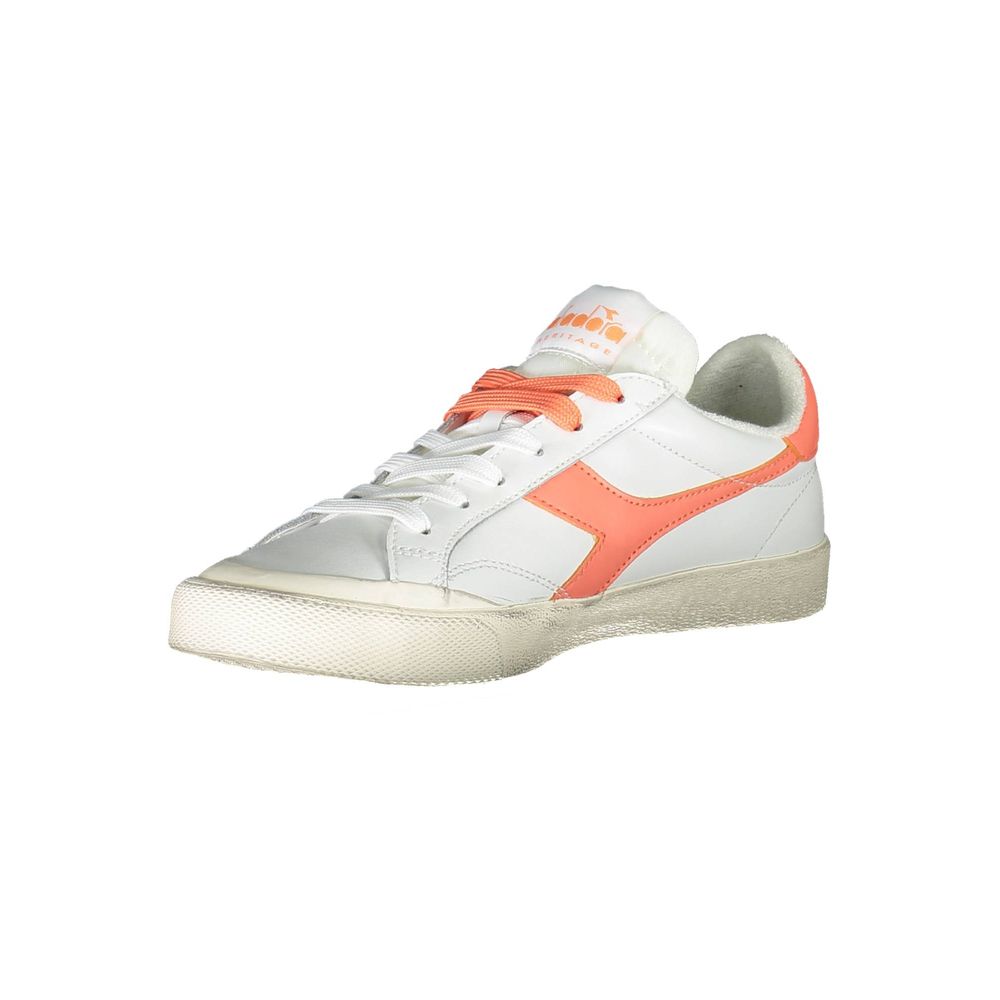 Diadora White Leather Women Sneakers