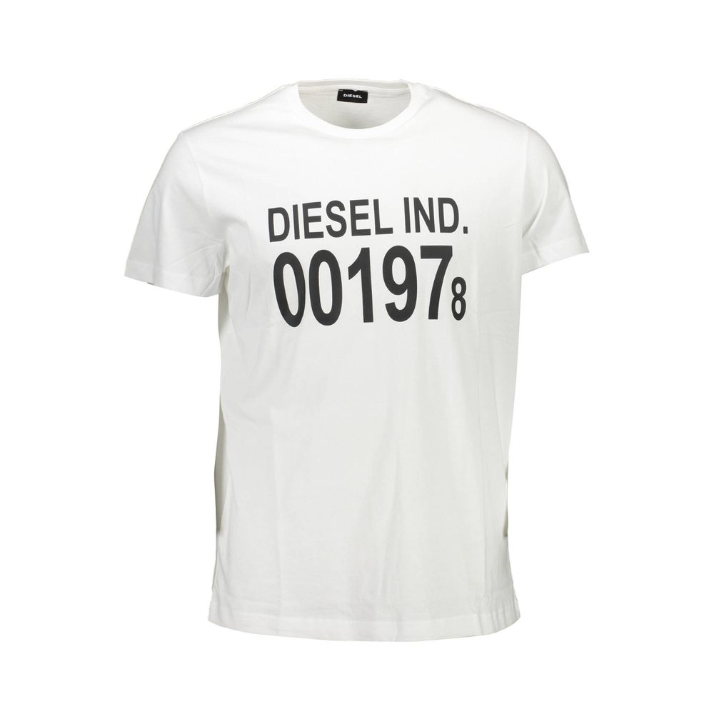 Diesel Bianco Polyurethane Women T-shirt