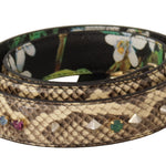 Dolce & Gabbana Beige Exotic Læder Krystals Reversible Skulder Strap-Modeoutlet