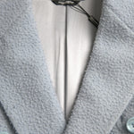 Dolce & Gabbana Blå Double Breasted Long Trench Coat Jakke & Frakke-Modeoutlet