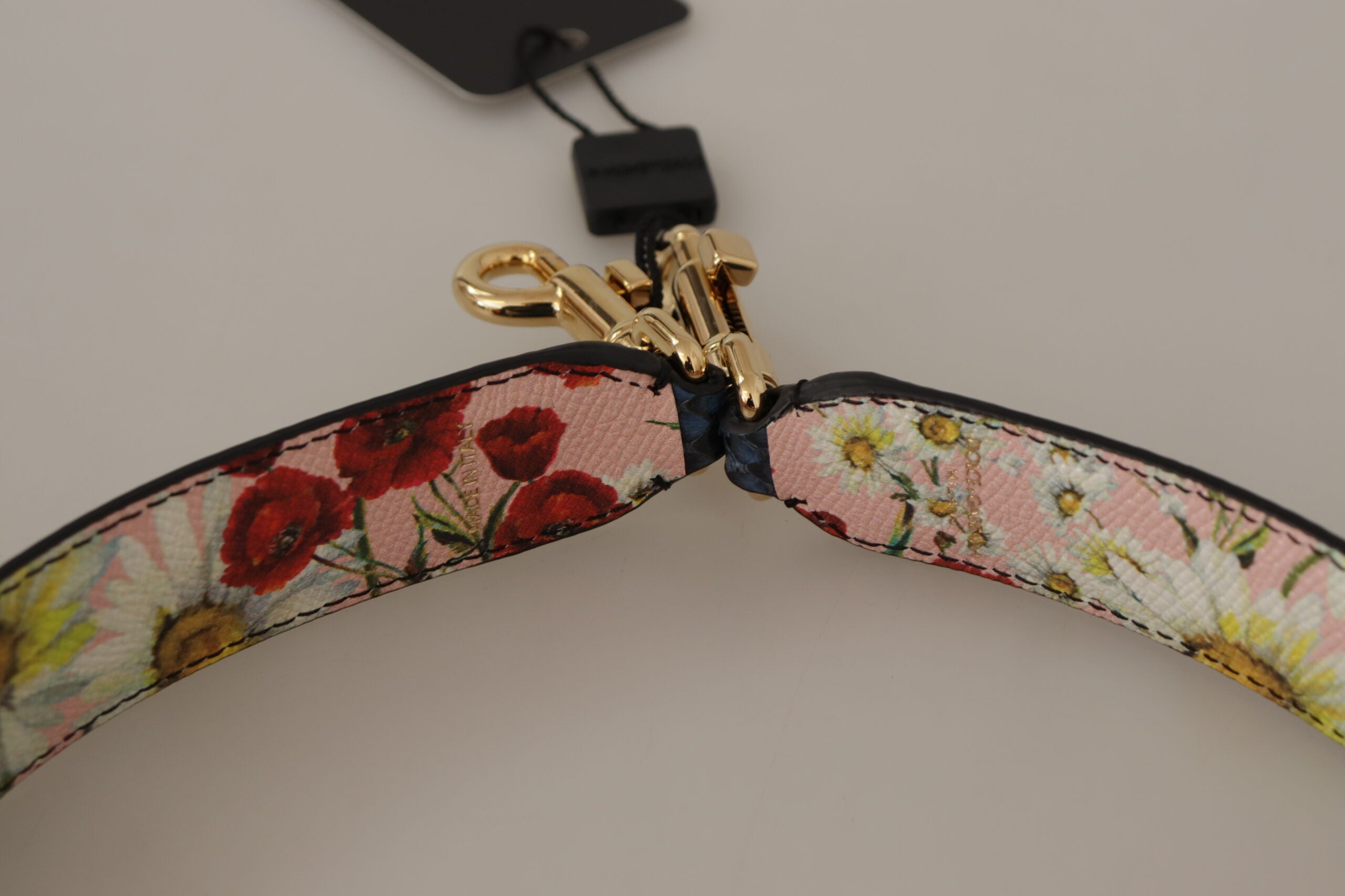 Dolce & Gabbana Blå Exotic Læder Krystals Reversible Skulder Strap-Modeoutlet