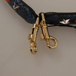 Dolce & Gabbana Blå Exotic Læder Krystals Reversible Skulder Strap-Modeoutlet