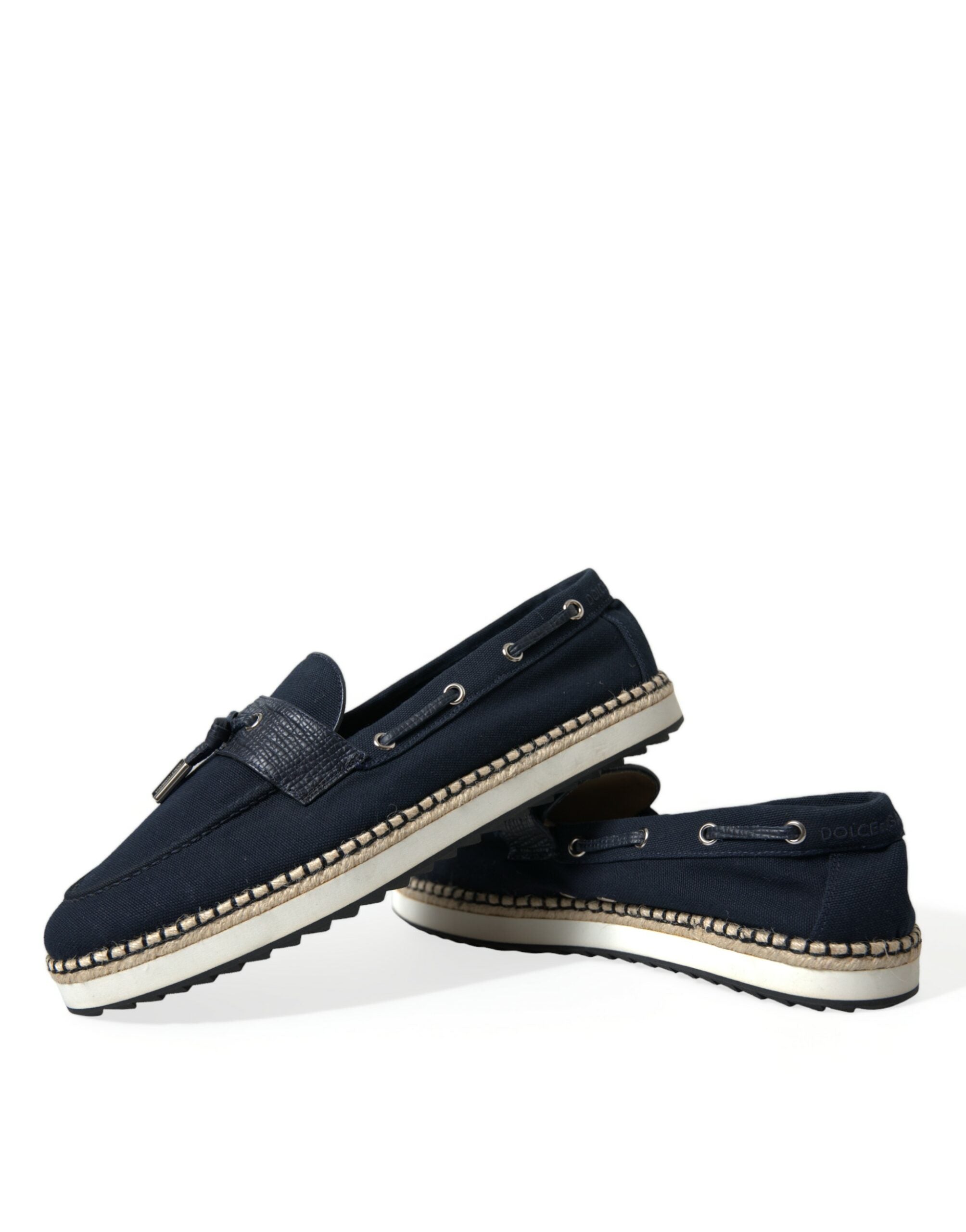 Dolce & Gabbana Blå Herre Moccasin Loafers Sko-Modeoutlet