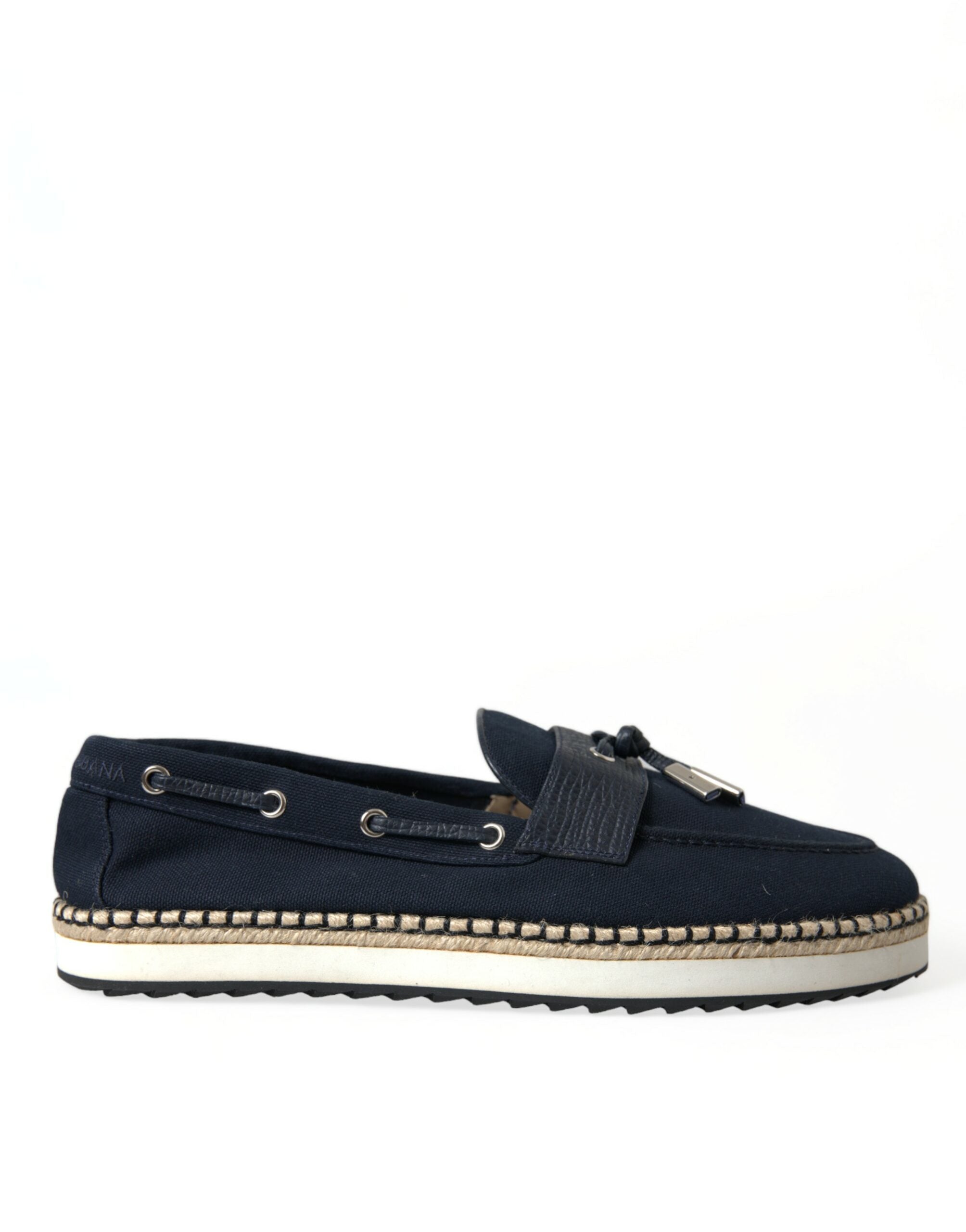 Dolce & Gabbana Blå Herre Moccasin Loafers Sko-Modeoutlet