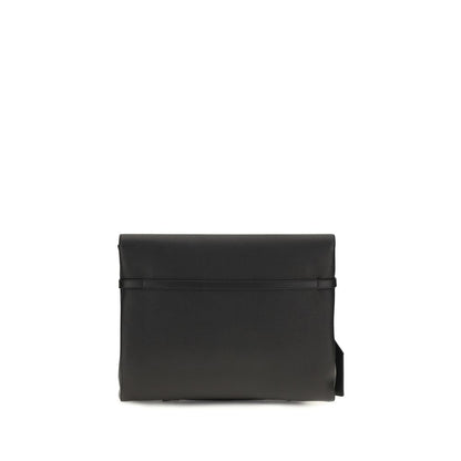 Dolce & Gabbana Black Calf Leather Bos Taurus Shoulder Bag