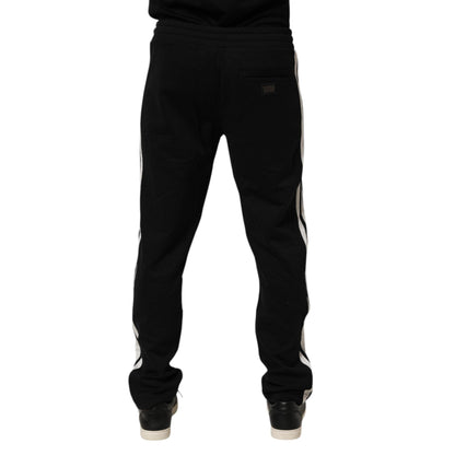 Dolce & Gabbana Black Cotton Jogger Sweatpants Trouser Pants
