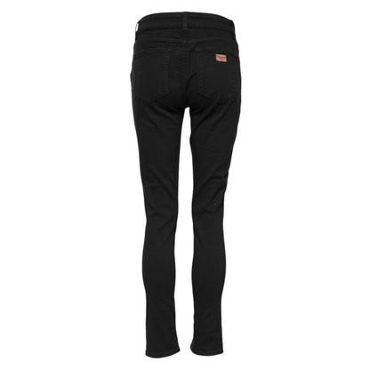 Dolce & Gabbana Black Cotton Skinny Mid Waist Denim Jeans