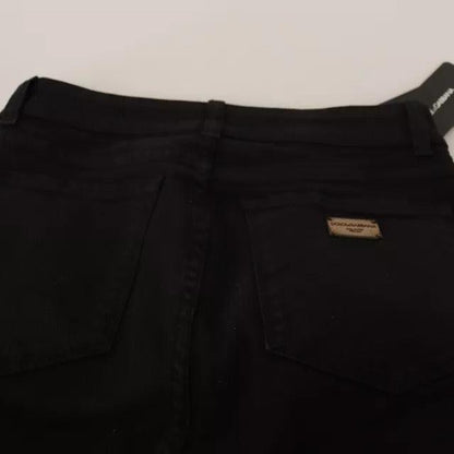 Dolce & Gabbana Black Cotton Stretch Skinny Denim Jeans