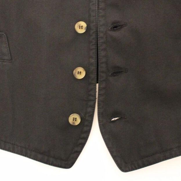 Dolce & Gabbana Black Cotton Viscose Dress Vest Blazer