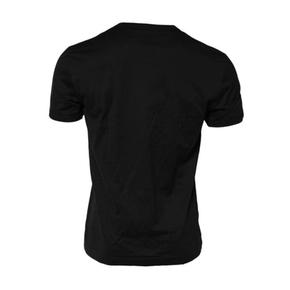 Dolce & Gabbana Black DG King Crown Cotton Crew Neck T-shirt