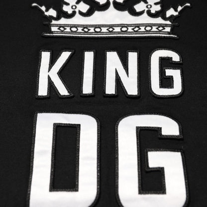Dolce & Gabbana Black DG King Crown Cotton Crew Neck T-shirt