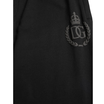Dolce & Gabbana Black DG Logo Skinny Jogger Sweatpants Pants