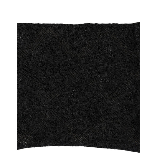 Dolce & Gabbana Black Floral Nylon Stretch Mid Calf Socks
