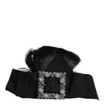 Dolce & Gabbana Black Hair Parrucchiera Crystal Headband Diadem-Modeoutlet