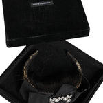 Dolce & Gabbana Black Hair Parrucchiera Crystal Headband Diadem-Modeoutlet